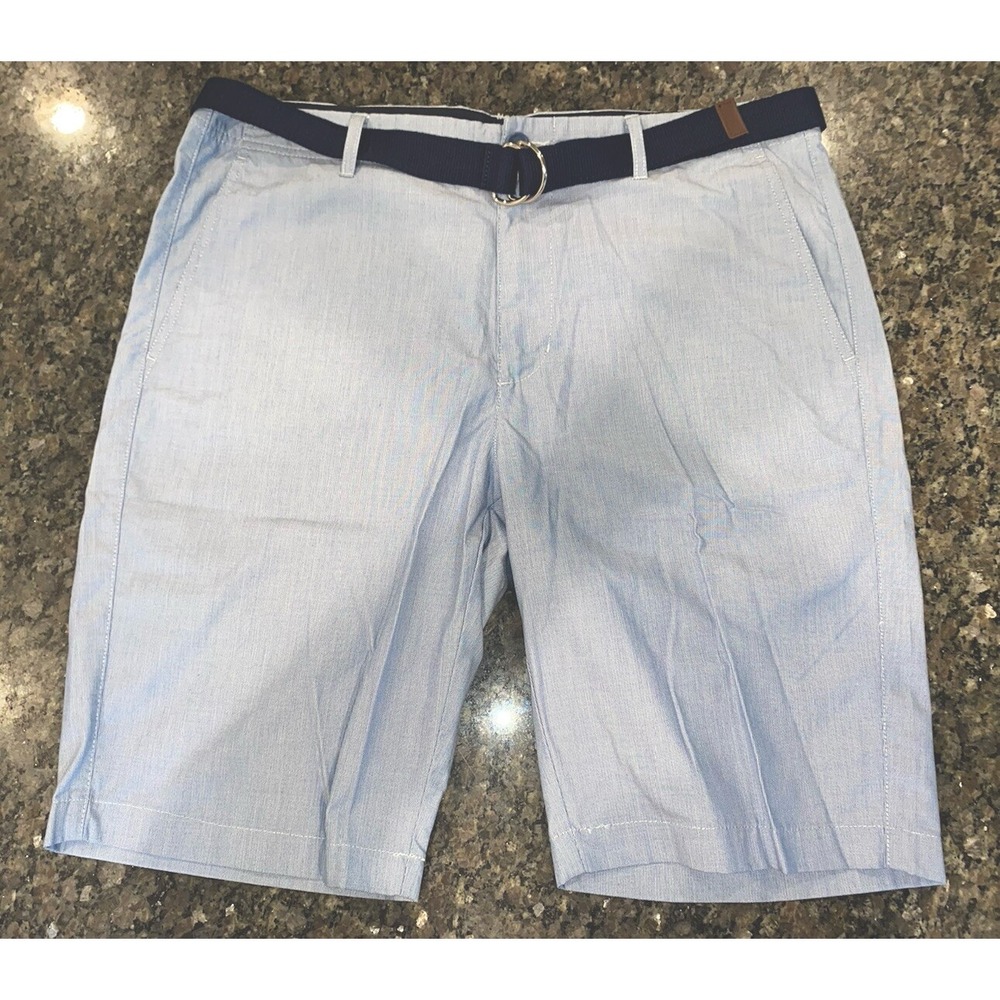 Giordano Slim Bermuda Khakis Size 36‎ Blue